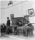 Men debating in class, Carlisle Indian School LC-USZ62-47083